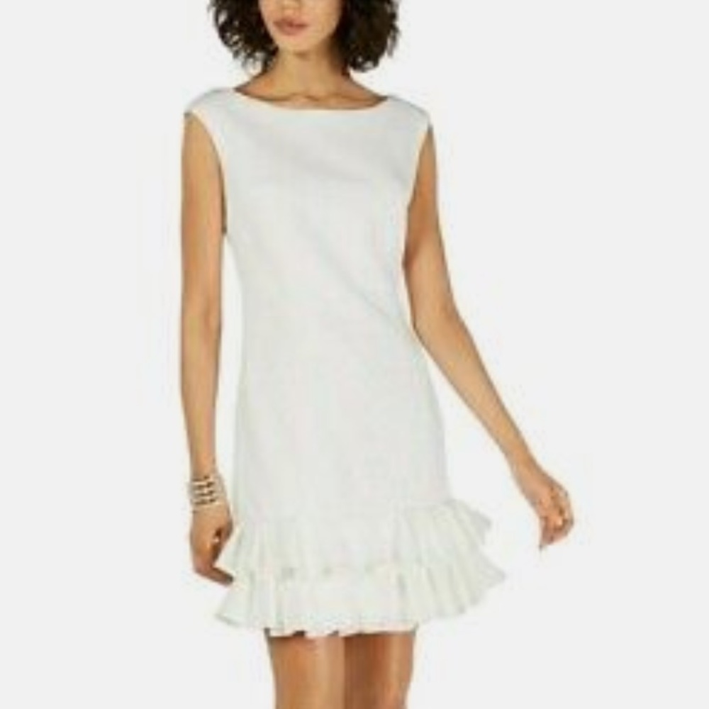 Donna Ricco ivory evening dress